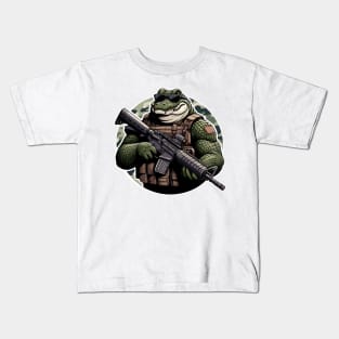 Tactical Crocodile Operator Kids T-Shirt